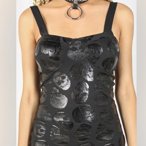 Dolls Kill Skulz Club Mini Dress - Picture 2 of 3